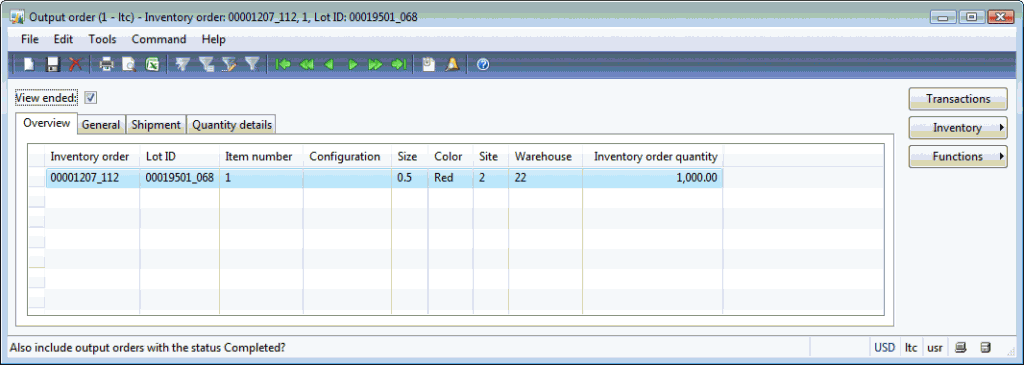 Shipment process | Dynamics AX Training